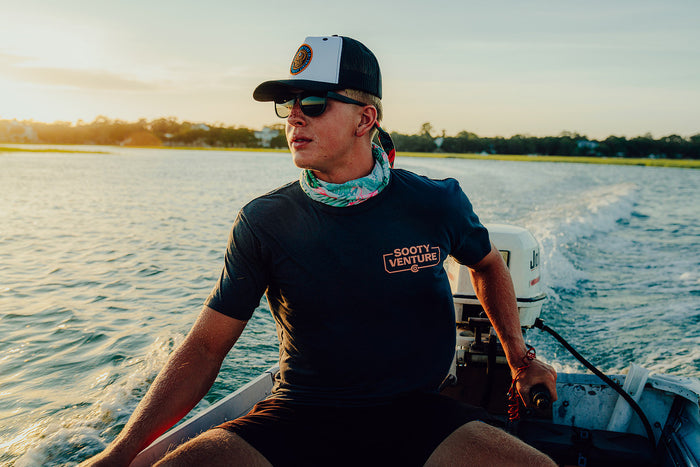 Roam free patch Trucker Snapback Hat