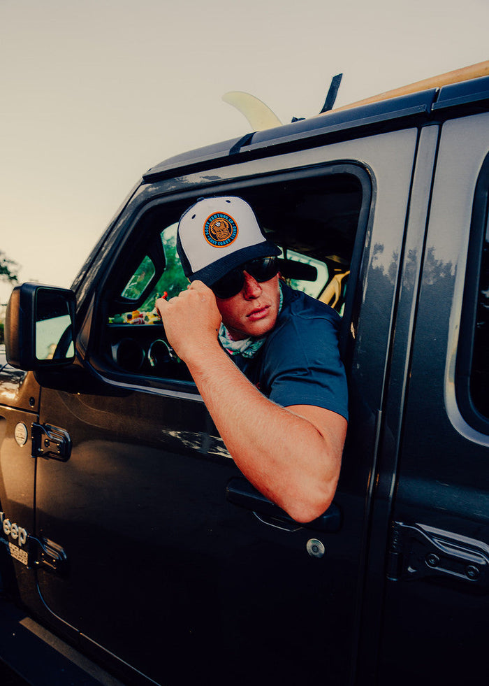 Roam free patch Trucker Snapback Hat