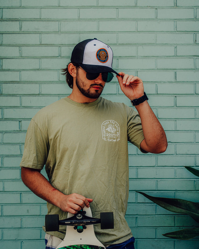 Roam free patch Trucker Snapback Hat