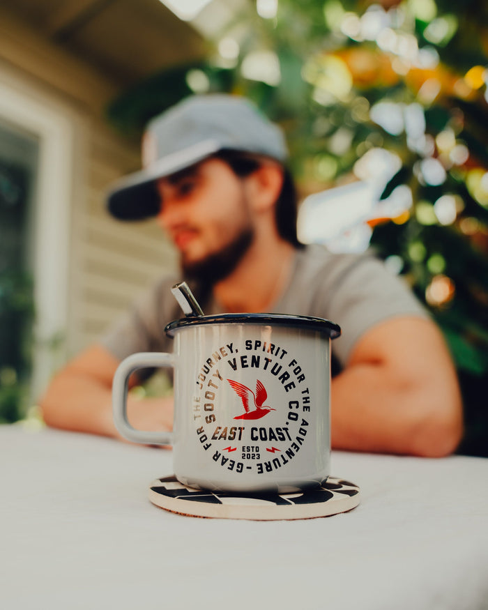 Gray Enamel Mug