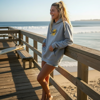 Star Burst Relaxed Hoodie Sweatshirt - Renderique Photo 1