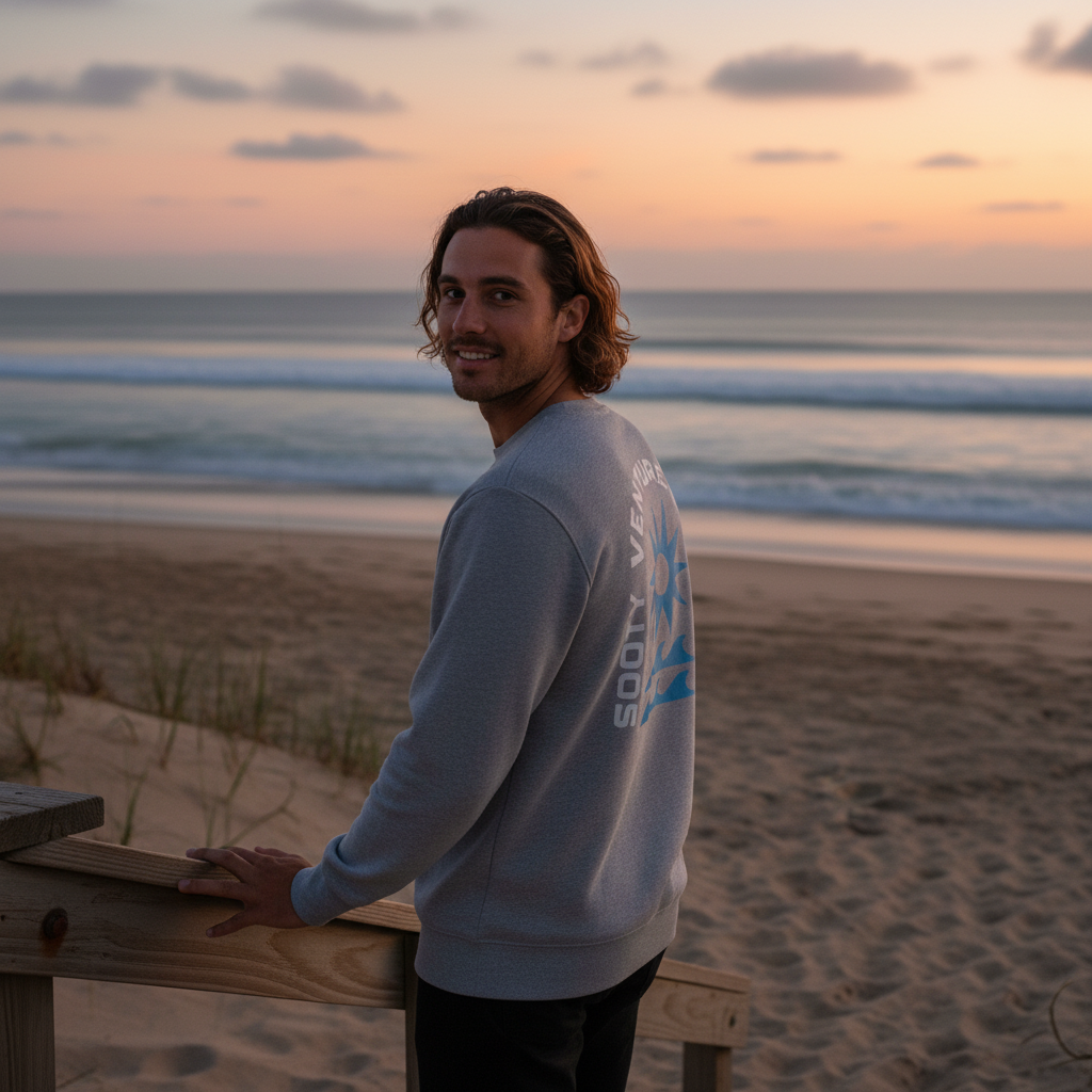 Shoreline Crew Sweatshirt - Renderique Photo 2