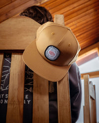 BISCUIT DESTINATION UNKNOWN PATCH PINCH FRONT HAT