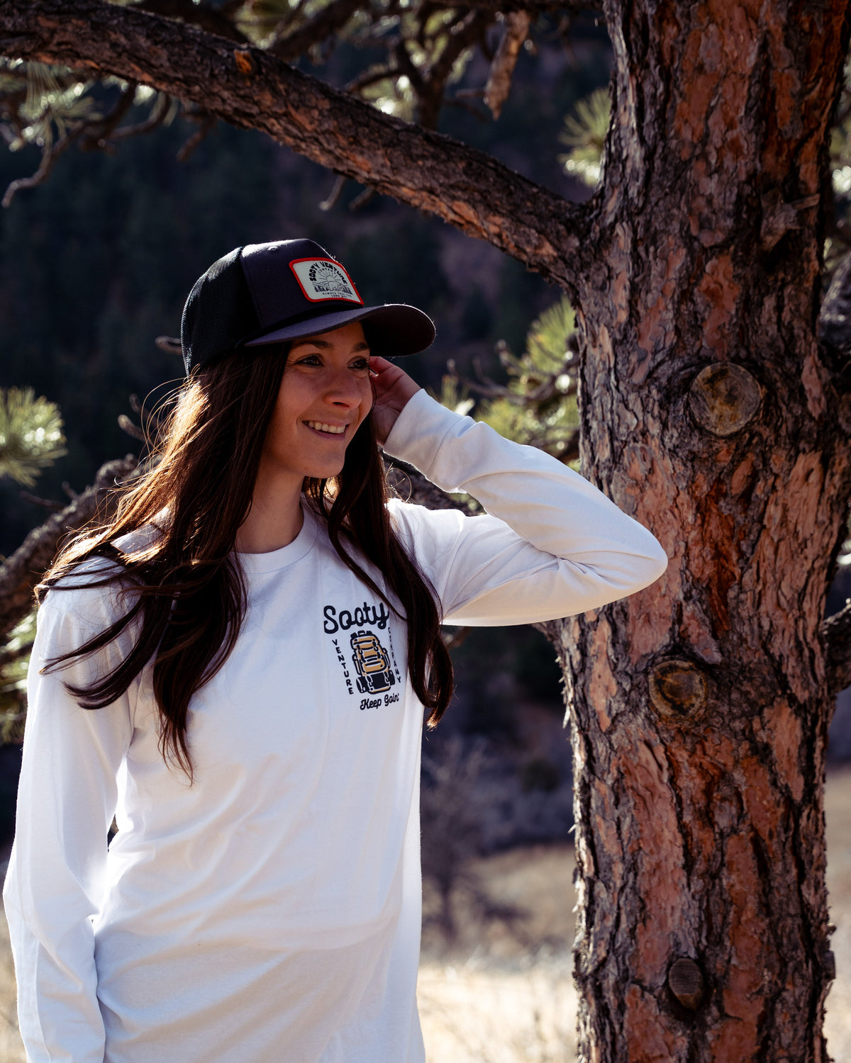 Bear Mountain Patch Trucker Snapback Rope Hat