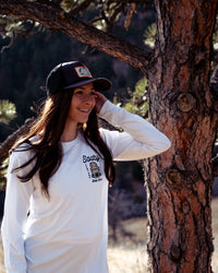 Bear Mountain Patch Trucker Snapback Rope Hat
